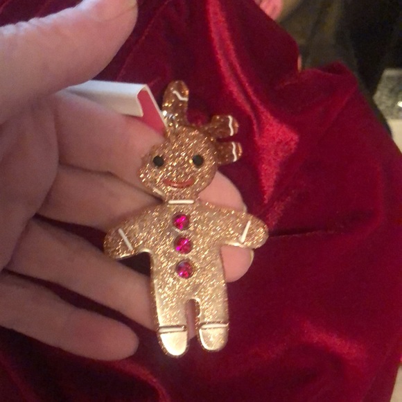 New Betsey Johnson Sparkly Gingerbread Earrings with rhinestones - Picture 8 of 13